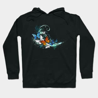 Artistic Morpho and Monarchs Butterflies Hoodie